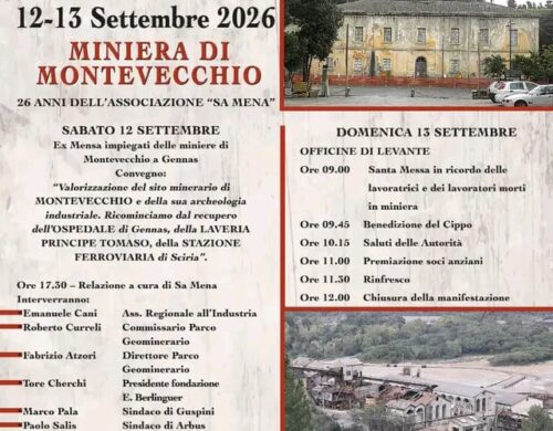 Lavoratori delle miniere a Montevecchio: il 12 e 13 settembre la 17ª Giornata Regionale